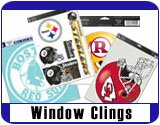 Official Licensed NFL MLB NBA NCAA Sports Clings & Ultra Decals