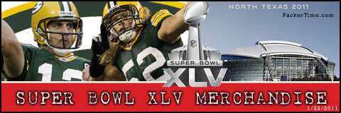 Green Bay Packers vs Pittsburgh Steelers Super Bowl XLV Merchandise