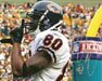 Chicago Bears Bernard Berrian #80 Autographed Sports Action 16x20 Color Photo (We're Number One) Limited Quantities - Personally Autographed by Bernard Berrian w/Certificate of Authenticity and Tamper Proof Hologram Included!