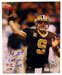 New Orleans Saints Drew Brees #9 Autographed Sports Action 8x10 Color Photo w/5,069 Yards 2008 Inscription - New Orleans Saints Super Bowl XLIV Football Star - Personally Autographed by Drew Brees w/Certificate of Authenticity and Tamper Proof Hologram Included!