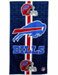 Buffalo Bills Beach Towel 30 in. X 60 in. - 100% Cotton - Velour Front w/Terry Back Fiber Reactive NFL Football Team Logo Colorfast Graphics Ready for Pro Bowl Hawaii, Day at the Beach, at the Pool, or an Accent in the Bathroom