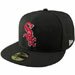 Chicago White Sox 59FIFTY Scarlet Red/Black/White Fitted Hat Highest Quality New Era 100 Percent Wool MLB Major League Baseball Team Logo Offcially Licensed Fashion Adult Baseball Hat - 10023361
