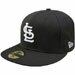 St Louis Cardinals 59FIFTY White on Black Fitted Hat Highest Quality New Era 100 Percent Wool MLB Major League Baseball Team Logo Offcially Licensed Fashion Adult Baseball Hat - 10023464