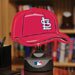 St. Louis Cardinals Baseball Hat Neon Table Lamp or Light 15 in. X 13.25 in. - MLB Baseball Team Hat Logo Design Ready to Complete Any Desk, Dorm Room, Basement Bar or Show Off in Any Fan's Window - MLB-SLC-893