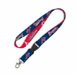 Atlanta Braves Lanyard 3/4 in. Wide - MLB Baseball Team Logo Game Day Ticket Holder, Office Badge, Dorm, Fashion Statement, or Key Chain - Features Metal Clip - 37254011