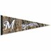 Milwaukee Brewers Camouflage M Logo Premium Pennant Standard 12 in. X 30 in. Size Premium Pennant for Any MLB Baseball Sports Fan - Plush Felt Roll it Up Take it Home - 77336091
