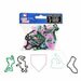 Chicago White Sox Team Logo Rubber Bandz 20 MLB Baseball Team Office or Home Rubber Bands, Trade, Logo Bandz, or Wear as Bracelets - This is NOT a Silly Bandz - 5 Shapes - WBMBFANCW