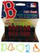 Boston Red Sox Team Logo Rubber Bandz GLOW IN THE DARK - 20 MLB Baseball Team Office or Home Rubber Bands, Trade, Logo Bandz, or Wear as Bracelets - This is NOT a Silly Bandz - 5 Shapes - WBMBFANGIDBR