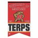 University of Maryland Terrapins Premium Felt Banner Flag 17 in. X 26 in. - NCAA College University Team Logo High Quality Premium Felt Banner Flag Roll it Up Take it to the Game or Hang it at Home or Dorm Room - Wrinkle Free, Vibrant Colors, and Made in the USA - 16003010