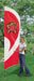 University of Maryland Terrapins Tall Banner Flag 8.5 ft. X 2.5 ft. - Includes Easy to Assemble 11.5 Ft Tall Flag Pole with Ground Stake - Applique and Embroidered Premium Quality Large Party Flag Ready for Game Day Tailgate, Birthdays, Parties, Game Day at Home, or Anywhere! - TTMAR