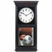 Oakland Raiders Black Painted Oak Wood NFL Football Wall Regulator Clock 12 in. Wide X 24 in. High X 4 in. Deep - Awesome High Quality Heavy Wood High Class Wall Clock - Awesome for Home, Office, Waiting Rooms, Bars, Basement Bars, etc..