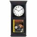 Pittsburgh Steelers Black Painted Oak Wood NFL Football Wall Regulator Clock 12 in. Wide X 24 in. High X 4 in. Deep - Awesome High Quality Heavy Wood High Class Wall Clock - Awesome for Home, Office, Waiting Rooms, Bars, Basement Bars, etc..