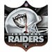 Oakland Raiders High Definition Crest Shaped Helmet Logo Wall Clock Includes 2 Year Life Workaholic Battery - Made in the USA - Ready for Your Home, Office, Bedroom, Garage, or Basement Bar - 9977461