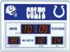 Indianapolis Colts Scoreboard Wall Clock Large 19 in. X 14 in. - NFL Team Logo Shows Time, Date, and Temperature - Bright LEDs, Glass Surface Wipes Clean, Weather Resistant Indoor/Outdoor, Perfect for Any Office, Rec Room, Garage or Dorm Room