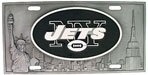 New York Jets Heavy Metal 3D Team Logo Style Car Sports License Plate Awesome High Quality Heavy Metal Construction for Any NFL Football Fan's Automobile or Just Display this at Home or Work - FVP100