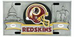Washington Redskins Heavy Metal 3D Team Logo Style Car Sports License Plate Awesome High Quality Heavy Metal Construction for Any NFL Football Fan's Automobile or Just Display this Baby at Home or Work - FVP135