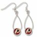 Washington Redskins Women's French Loop Piereced Earrings Jewelry Very Cool NFL Sports Team Logo Ready for Man or Women to Wear to the Next Game at the Stadium or Game Party - 57982081