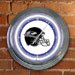 Baltimore Ravens NFL Team Helmet Neon Lamp Wall Clock 15 in. Diameter - Classic Neon w/Chrome Accents Ready to Spruce Up Any Home Den, Office, Bar, Dorm Room, or Game Room - NFL-BRA-276