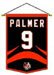 Carson Palmer #9 Cinncinati Bengals NFL Player Traditions Wool Blend Vertical Banner Flag 12 in. X 18 in. - Complete w/Banner Rod and Cord, Ready for Hanging Wool Blend Felt w/Detailed embroidery - 61406