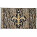 New Orleans Saints Camoflage Horizontal Banner Flag 3 ft X 5 ft - NFL Team Hunter Camoflage Logo - NFL Football Team Vibrant Colors Hang this Banner Anywhere - Indoor, Outdoor, Garage, Basement Bar, or Tailgate! - 83100010