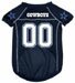 Dallas Cowboys Pet Jersey Don't forget to Dress Your Dog or Cat for Game Day in this NFL Football Team Logo Pet Jersey Shirt - Size Measure from Neck to Base of Tail - See Size Chart Below