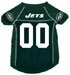 New York Jets Pet Jersey Don't forget to Dress Your Dog or Cat for Game Day in this NFL Football Team Logo Pet Jersey Shirt - Size Measure from Neck to Base of Tail - See Size Chart Below
