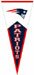 New England Patriots Logo Heavy Embroidered and Appliqued Traditions Mini Wool Collector Pennant 6 in. X 15 in. Awesome High Quality Collector Museum Quality NFL Football Wool Pennant - Great for a School Locker! - 68180