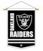 Oakland Raiders Team Logo NFL Football Mini Wool Banner Flag 12 in. X 18 in. - Awesome NFL Football High Quality Wool Mini Pennant Memorabilia - 61220