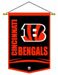 Cincinnati Bengals Team Logo NFL Football Mini Wool Banner Flag 12 in. X 18 in. - Awesome NFL Football High Quality Wool Mini Pennant Memorabilia - 61062