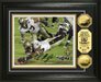 2010 Super Bowl XLIV Champions New Orleans Saints Pierre Thomas Autographed Photo Mint Limited Edition 1 of 99 - 13 in. X 16 in. - NFL Football Photo w/24 Kt Gold Overlay Super Bowl Logo Coins w/Number Certificate of Authenticity Matted Framed Collectible