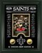 2010 Super Bowl XLIV Champions 24Kt Gold Coinn Etched Glass Photo Mint Limited Edition 1 of 5,000 - 14 in. X 18 in. - NFL Football Photo w/24Kt Gold Overlay Cons Player Signature Etched Glass w/Numbered Certificate of Authenticity Matted Framed Collectible - PHOTO2708K