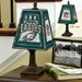 Philadelphia Eagles Hand-Painted Art-Glass NFL Football Table Lamp or Desk Light 14 in. Tall - Nice Heavy High Quality Cast Iron Base Lamp for Any Home, Room, Dorm Room, or Recroom - 25 Watt Bulb Max - Awesome Edition to Any Football Fan's Pad - 462