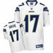 San Diego Chargers Philip Rivers Reebok Authentic White Jersey Awesome Top Quality ON Field NFL Equipment Reebok NFL Football Jersey - Heavy w/All Embroidered Numbers, and Football Player Name