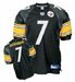 Pittsburgh Steelers Ben Roethlisberger #7 Reebok NFL Football Player Authentic Football Black Jersey Awesome Top Quality ON Field NFL Equipment Reebok NFL Football Jersey - Heavy w/All Embroidered Numbers, and Football Player Name ( M-48, L-50, XL-52, XXL-54, 3XL-56)