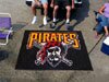 Pittsburgh Pirates MLB Team Logo Ultimate Fan Tailgater Rug or Mat 5 ft X 6 ft w/Non-Skid Backing MLB Baseball Team Mat - Put this Baby in Any Room - Tailgating, Dorm Room, Home, Garage, Basement, or Fishing Cabin - 6499