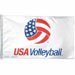 USA Volleyball Horizontal Banner Flag 3 ft X 5 ft - Olympic Team Logo Vibrant Colors Hang this Banner Anywhere - Indoor, Outdoor, Garage, Basement Bar, or at the Olympic Games - Made in USA - 78734010
