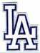 Los Angeles Dodgers LA in White Logo Embroidered Baseball Jersey Patch 4 in. X 3 in. - Major League Baseball MLB Licensed Collectibles Authentic Emblem As Worn By the Pros in MLB