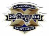 St. Louis Rams 10th Anniversary Season 1994-2004 High Quality Authentic NFL Football Logo Embroidered Jersey Patch 5 in. X 3.5 in. - National Football League Collectibles Authentic Emblem As Worn By the Pro Athletes in the NFL