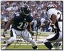 Gary Baxter #28 Baltimore Ravens Autographed 8x10 Color Game Action Photo Shot (Man to Man Coverage) Personally Autographed by Gary Baxter w/Certificate of Authenticity - Against Denver Broncos 10/26/03