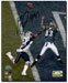 Greg Lewis #83 Philadelphia Eagles Autographed 8x10 Color Super Bowl XXXIX Action Photo (Black Sharpie) Personally Autographed by Greg Lewis w/Certificate of Authenticity - Touchdown Pass Against New England Patriots Super Bowl 39