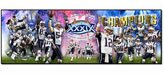 New England Patriots Super Bowl XXXIX Champions Collage NFL Football Sports Photo 12x36 Photo Collectible 12 in. X 36 in. High Quality Glossy Color Panoramic NFL Football Sports Player Photo Collectable