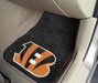 Cincinnati Bengals NFL Team Logo 2 Piece Car Floor Mat or Rug Set 24 in. X 18 in. Fronts - Dress Up Your Automobile with these High Quality Floor Mats