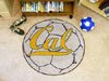 University California Berkeley NCAA College Team Logo Soccer Ball Shaped Welcome Floor Rug or Mat 29 in. Round w/Non-Skid Backing - Put this Baby in Any Room - Dorm Room, Home, Garage, Basement, or Fishing Cabin NCAA Mat - 4906