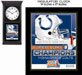2007 Super Bowl XLI Champions Indianapolis Colts Logo Black Wood NFL Football Wall Regulator Clock Collectible 12 in. Wide X 24 in. High X 4 in. Deep - Super Bowl XLI (41) Champions Chicago Bears vs Indianapolis Colts Miami Florida Stadium Sunday February 4th, 2007 NFL Football Collectible