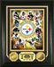 2009 Super Bowl XLIII 43 Champions Logo Pittsburgh Steelers 24Kt Gold Overlay Coin 8x10 6 Time Super Bowl Player Photo Double Matted and Framed 13 in. X 16 in. Ready to Hang Collectible Limited Edition 1 of 5,000 - Arizona Cardinals vs Pittsburgh Steelers Champions Logo - NFL Football Super Bowl XLIII (43) 2/1/2009 Tampa Bay Florida Sports Collectible - PHOTO1981K
