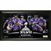 Baltimore Ravens AFC Champions Framed Photo 5 in. X 7 in. Panoramic Team Force Photo Mint w/Silverplate 39mm Banner Road to Super Bowl XLVII - Includes Certificate of Authenticity