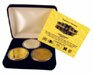 2010 Super Bowl XLIV Official NFL Football Game Replica Flip Coin Set Limited Edition 1 of 500 - 24Kt Gold Overlay Coin, Silver Overlay Coin, and Solid Bronze Medallion w/Certificate of Authenticity - SB44LOGOSETK
