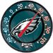 Philadelphia Eagles NFL Football Wall Thermometer 12 in. Diameter - Great item to Mount Anywhere Inside or Outside - Looks Great Next to a Wall Clock - -60/130