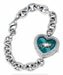 Philadelphia Eagles Team Logo Heart Shaped Women's Watch NFL Football Team Logo, Water-Resistant, Adjustable, Brass Case Construction, Stainless Steel Bracelet Style Band, Lobster-Claw Clasp - Great for Girls or Any Woman Dress or Casual