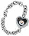 Pittsburgh Steelers Team Logo Heart Shaped Women's Watch NFL Football Team Logo, Water-Resistant, Adjustable, Brass Case Construction, Stainless Steel Bracelet Style Band, Lobster-Claw Clasp - Great for Girls or Any Woman Dress or Casual